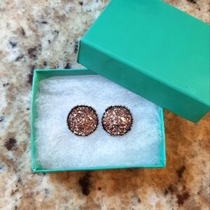Elegant Rose Gold Stud Earrings
